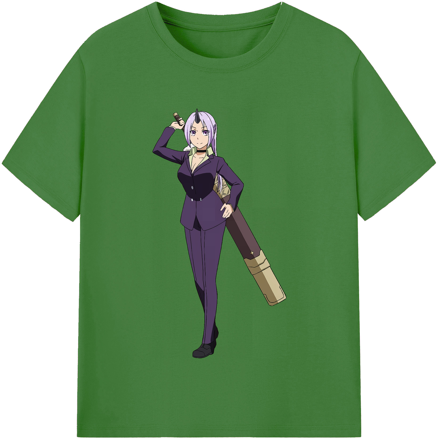 （画像用） 転スラ Regarding Reincarnated to Slime レディースカジュアルプリントTシャツ（綿100％）